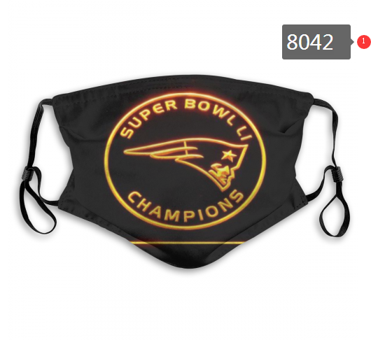 NFL 2020 New England Patriots #4 Dust mask with filter->nfl dust mask->Sports Accessory